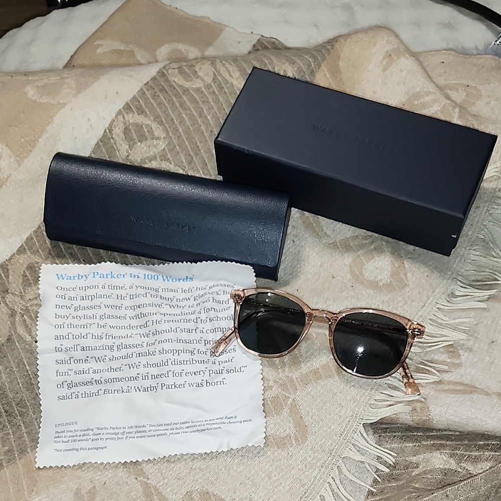 Warby Parker Transparent Nude Sunglasses
